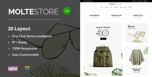 Molte Fashion and Food WooCommerce Theme